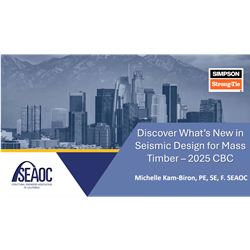 CBC Part 2 - Seismic Design for Mass Timber